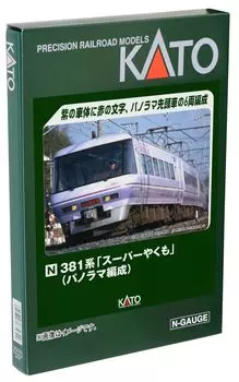 KATO N Gauge 381 Series Panoramic Formation Set Железнодорожная модель поезда Super Yakumo 6-вагонный 10-1936