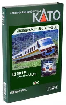 KATO N Gauge 381 Series Super Kuroshio Базовый набор железнодорожных моделей поездов из 6 вагонов 10-1985