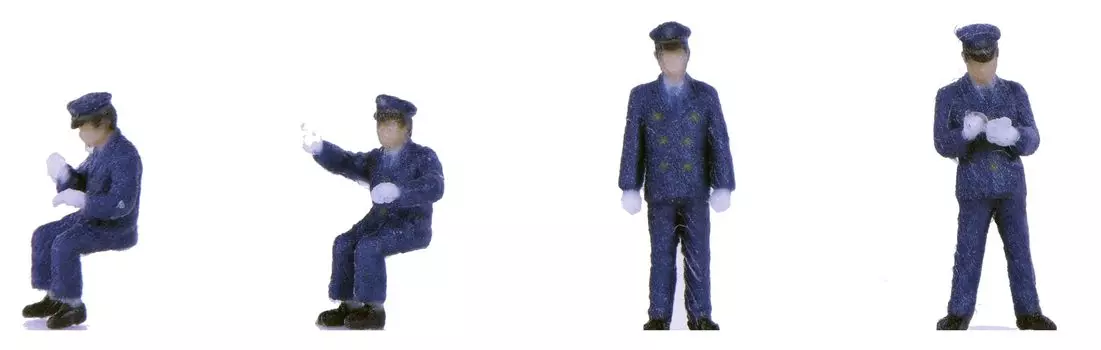 KATO N Gauge A Railway Model Supplies Driver/Conductor (Long Sleeve/Dark Blue) 24-772