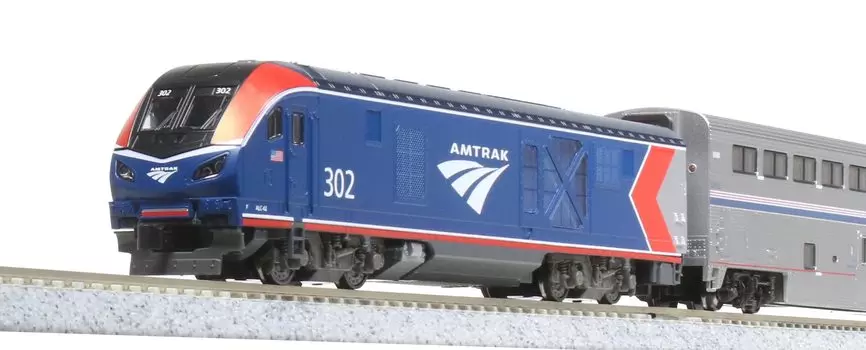 KATO N Gauge Amtrak Super Liner Set Набор моделей железнодорожных транспортных средств ALC-42 и 4 вагона 10-1788