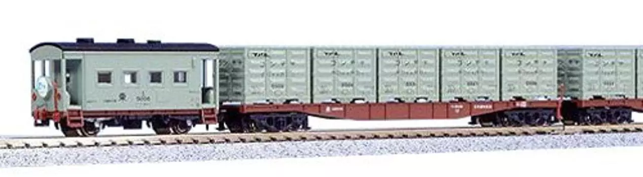 KATO N gauge container express Takara basic set railway model freight car 9-car 10-489