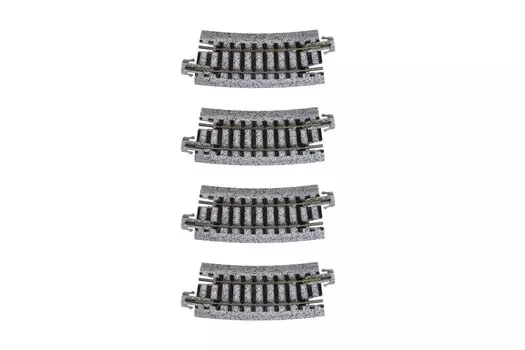 KATO N gauge curved track 4 pieces railroad model supplies R216-15° 20-171