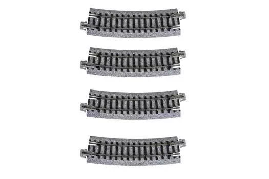 KATO N gauge curved track 4 pieces railroad model supplies R315-15° 20-121
