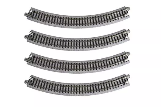 KATO N gauge curved track 4 pieces railroad model supplies R249-45° 20-100