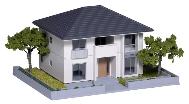 KATO N Gauge Дом с садом 2 Белые принадлежности для диорамы 23-404D