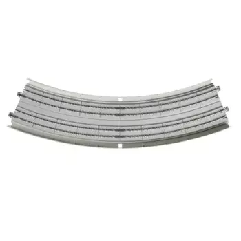 KATO N gauge double track elevated approach track R414/381-22.5° 1 left and right each 20-545 Railway model supplies