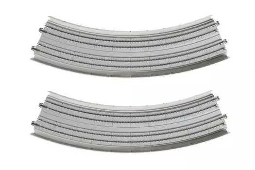 KATO N gauge double track elevated curved line with cant 2 pieces Railway model supplies R414/381-45° 20-544