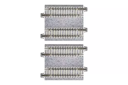 KATO N gauge double track straight track 62mm 2 pieces Railway model supplies 20-042