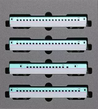 KATO N gauge E5 series Shinkansen extension set B Railway model train Hayabusa (4 cars) 10-1665 зелёный