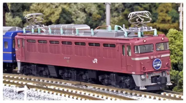 KATO N Gauge EF81 General Color Tsuruga Driving Dispatch Железнодорожная модель электровоза 3066-D