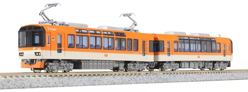 KATO N Gauge Eizan Electric Railway 900 Series Kirara Orange 10-1472 Модель поезда