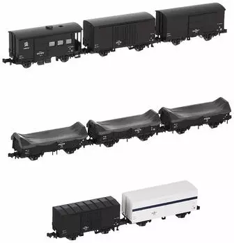 KATO N Gauge Hanawa Line Грузовой поезд Набор Специальный Продукт Железнодорожная Модель Грузовой Вагон 8-Вагонный 10-1599 чёрный