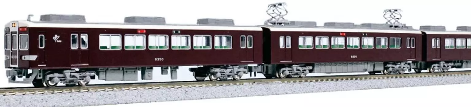 KATO N Gauge Hankyu 6300 Series Базовый набор Железнодорожная модель поезда 4-вагонный 10-1244