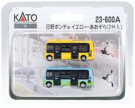 KATO N Gauge Hino Poncho Yellow Blue Sky (2 units) 23-600A