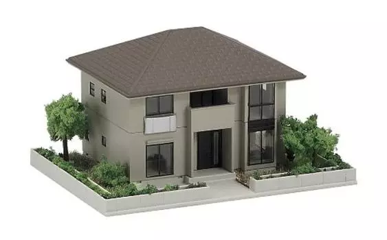 KATO N Gauge House with Garden 2 Brown Railway Model Supplies 23-404A