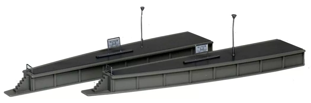 KATO N Gauge Island Platform End B 1 шт. Каждая железнодорожная модель Поставки Левый/Правый 23-175