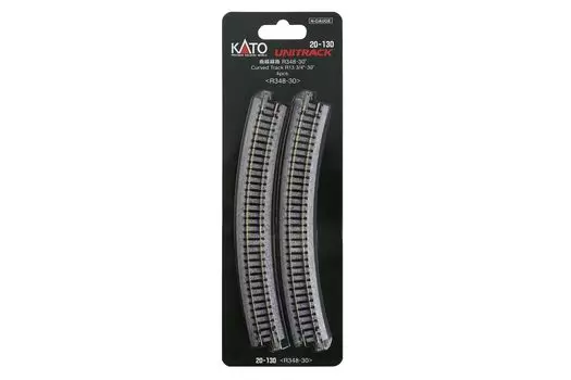 KATO N gauge изогнутый путь 4 штуки Принадлежности для железнодорожной модели R348-30° 20-130
