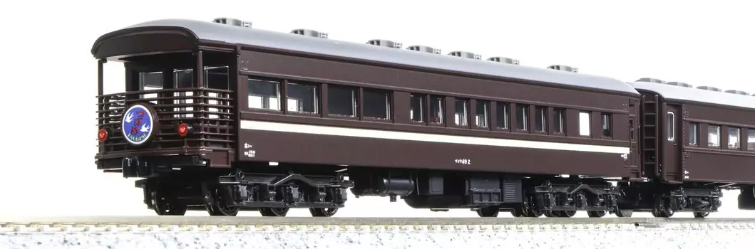 KATO N Gauge JR West Mayte 49 набор старых пассажирских вагонов железнодорожная модель пассажирский вагон + 4 вагона 10-1893