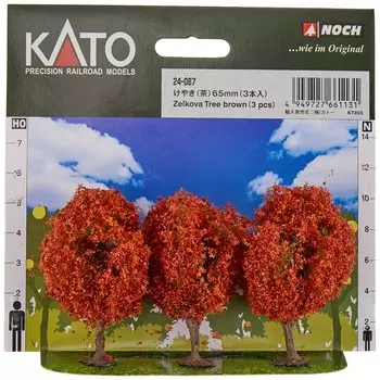 KATO N gauge Keyaki brown 65mm 3 pieces Diorama supplies 24-087