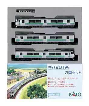 KATO N gauge серия Kiha 201 набор Железнодорожная модель дизельный вагон 3 вагона 10-499