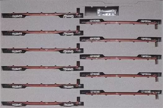 KATO N Gauge Koki50000 No Container Loading Set Железнодорожная модель грузового вагона (Грей Долли) 11-Вагон 10-1317 серый