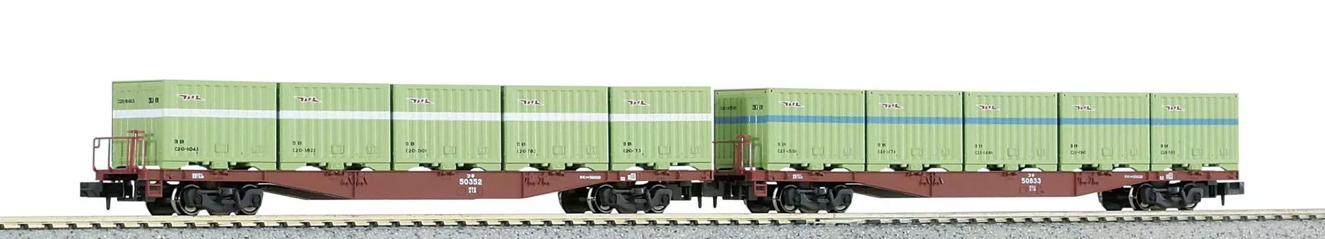KATO N gauge Koki50000 тип контейнера погрузочный набор Железнодорожная модель грузового вагона C20/C21 2-вагонный 10-815