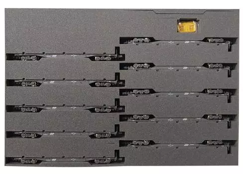 KATO N-Gauge Koki 106+107 Контейнер не загружен (Набор из 10 автомобилей) [10-1432] (Импорт Японии)