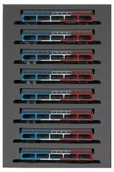 KATO N Gauge Ku5000 трехцветный набор железнодорожных моделей грузовых вагонов 8-вагонный 10-1603