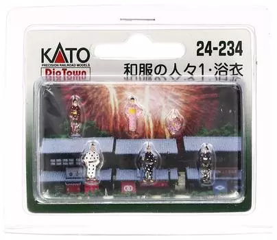 KATO N Gauge Люди в японской одежде Диорама Принадлежности 1/Юката 24-234
