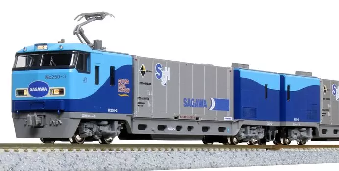 KATO N Gauge M250 Series Super Rail Cargo U50A Container Loading Basic Set 4 Cars Железнодорожная модель поезда 10-1721