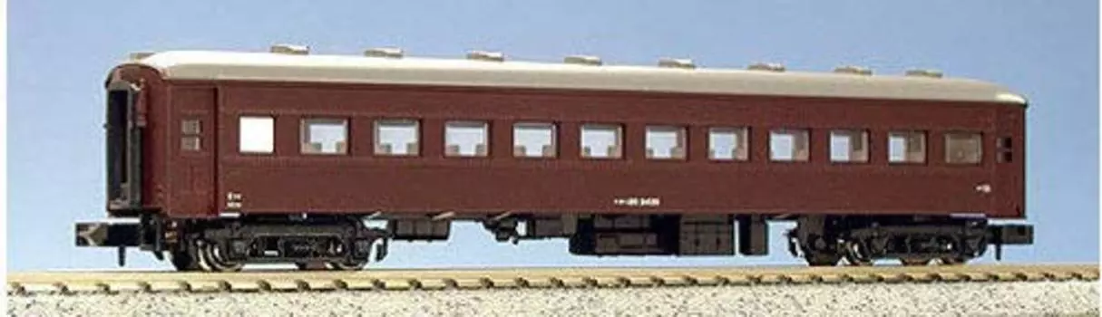 KATO N Gauge Ohani 36 Brown Railway Model Passenger Car 5077-1
