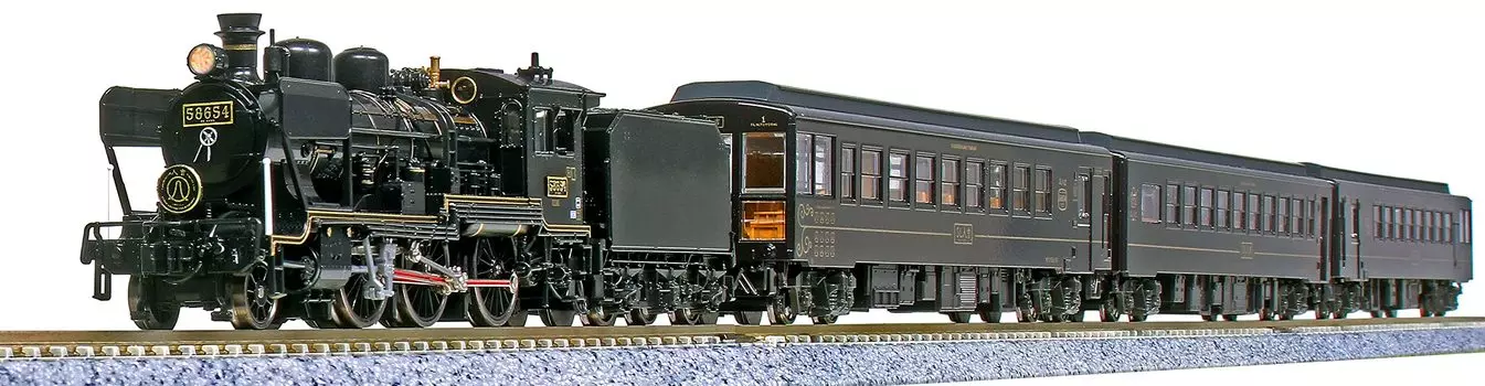 KATO N gauge series set Railway model passenger car 58654+50 SL Hitoyoshi 4-car 10-1727