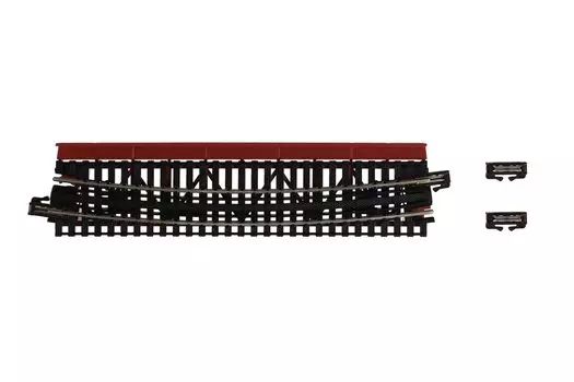 KATO N gauge single track deck girder curved iron bridge Vermilion Railway model supplies R448-15° 20-465