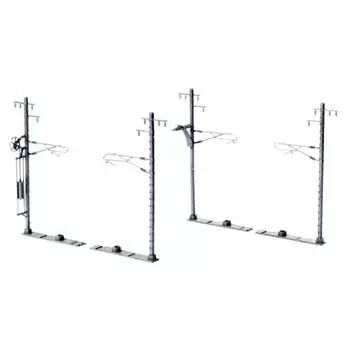 KATO N Gauge Single Track Wide Catenary Pillar Ash 20 шт. 23-066-1 Железнодорожные принадлежности для моделей