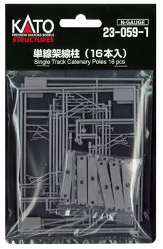 KATO N gauge single wire overhead wire pole Diorama supplies (16 pieces) 23-059-1