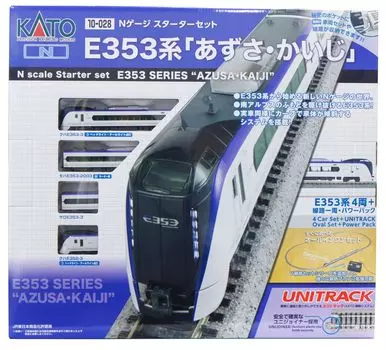 KATO N Gauge Starter Set E353 Series Railway Model Introdition Set Azusa/Kaiji 10-028
