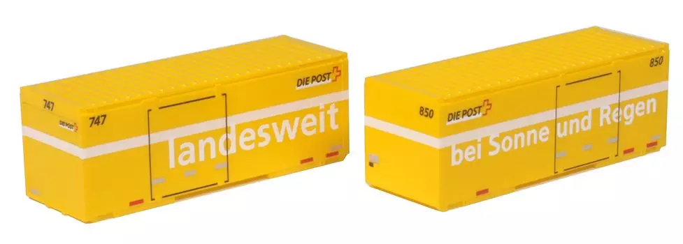 KATO N Gauge Swiss Post Container 2 шт. принадлежности для железнодорожных моделей 23-591A