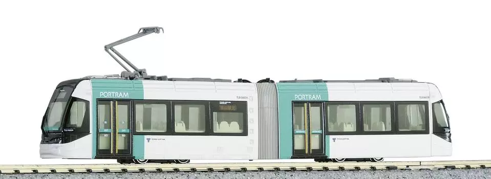 KATO N Gauge Toyama Light Rail TLR0605 Green Railway Model Train 14-801-5