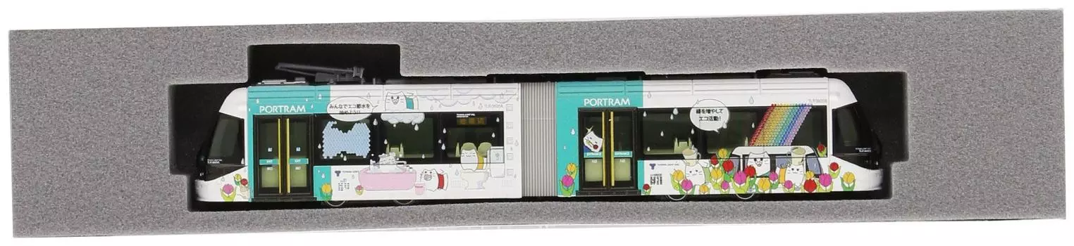 KATO N Gauge Toyama Light Rail TLR0605 Toyama Green Tram Railway Модель поезда 14-801-8