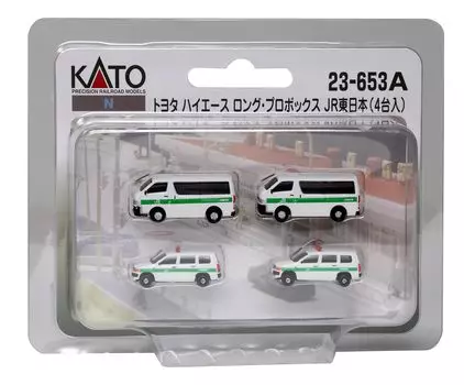 KATO N Gauge Toyota Hiace Long Pro Box JR East Railway Model Supplies (4 единицы) 23-653А