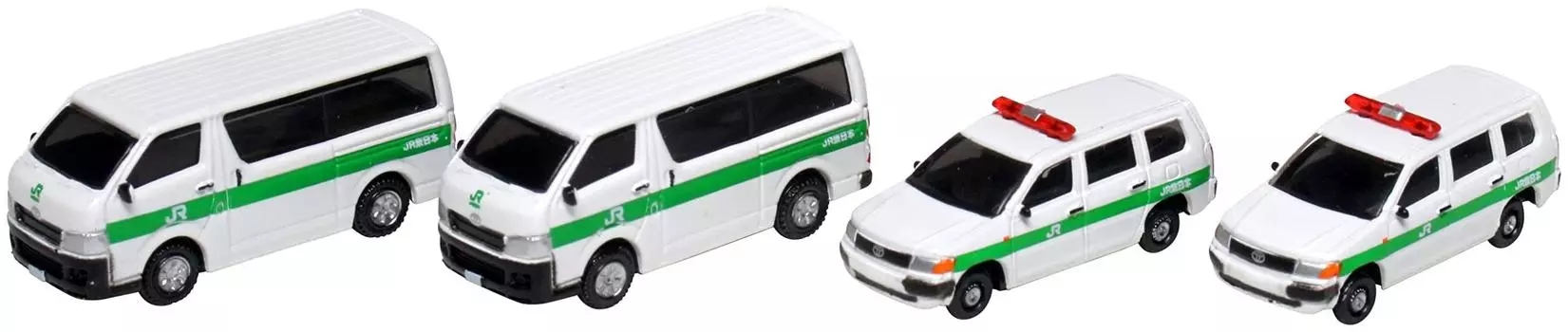 KATO N Gauge Toyota Hiace Long Pro Box JR East (4 units) 23-653A Railway Model Supplies