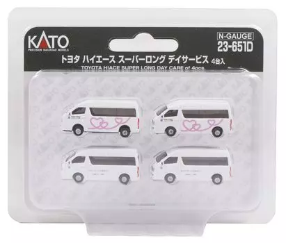 KATO N Gauge Toyota Hiace Super Long Day Service 4 шт. 23-651D Диорама Принадлежности