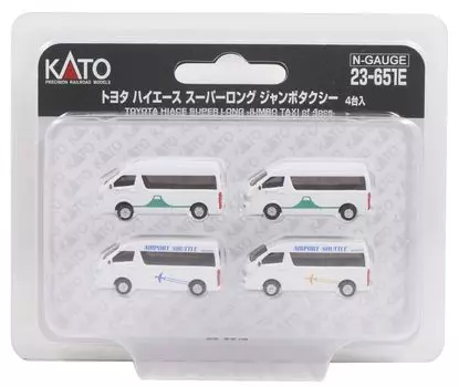 KATO N Gauge Toyota Hiace Super Long Jumbo Taxi 4 единицы 23-651E Диорама Принадлежности