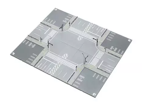 KATO N Gauge Unitram Expansion Set Street Corner 40-821 Railway Model Rail Set