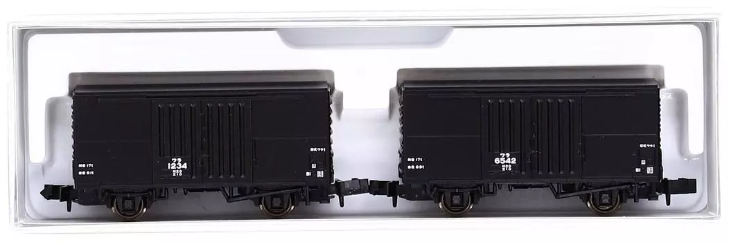 KATO N Gauge Wara 1 2 вагона 8025 железнодорожная модель грузового вагона черного цвета