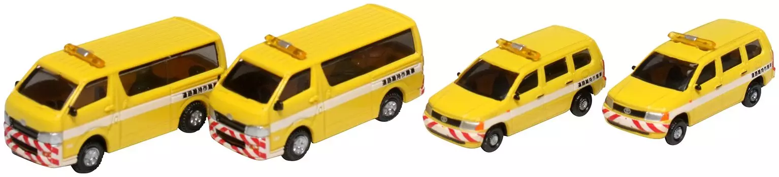 KATO N-образный датчик Toyota Hiace Long Probox Дорожно-ремонтный рабочий автомобиль (4 единицы) 23-653B Принадлежности для моделей железных дорог