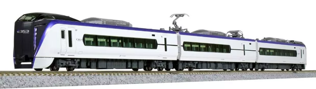 KATO Plastic N Gauge E353 Series Attached Formation Set 3 Cars Железнодорожная модель поезда Azusa/Kaiji 10-1524