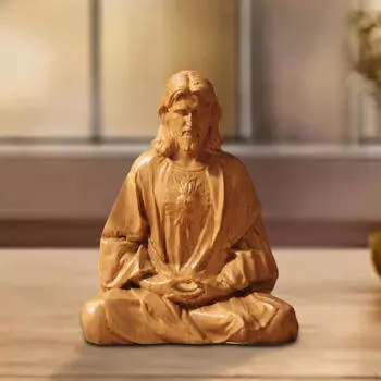 Католическая статуэтка Священное Сердце Иисуса Статуэтка Коллекционная фигурка Христа для офиса 10 cm