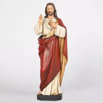 Католическая статуэтка Священного Сердца Иисуса Католическая статуэтка Религиозный подарок 15CM