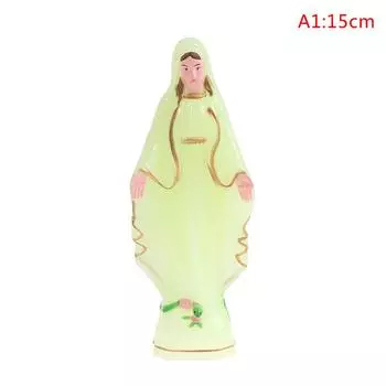 Католическая статуя Марии Мадонна Статуя Девы Марии ручной работы Иисус домашний декор подарок 6.5cm синий